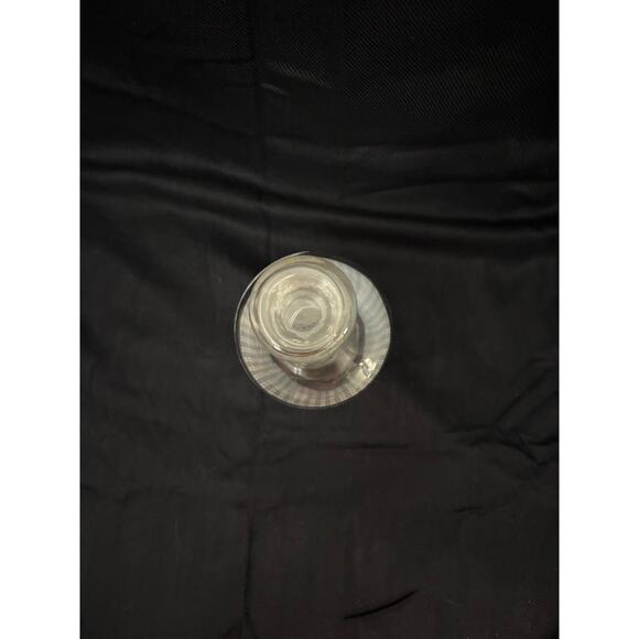 Vintage Luminarc Decanter With Stopper Black & White Check Pattern 7.25” tall - Picture 3 of 8